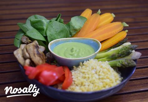 vegán zöldborsó mártogatós zöldségekkel