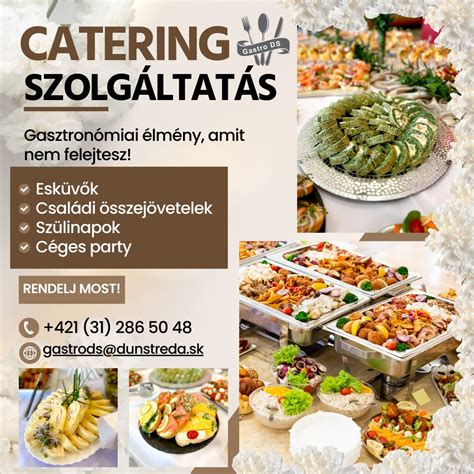 Catering szolgáltatás rendezvényen