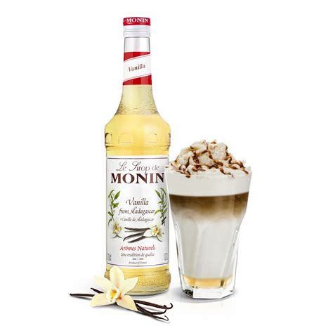 Vanília latte jégkockákkal és Monin sziruppal