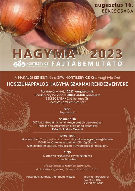 Szakmai konferencia a hagyma termesztéséről