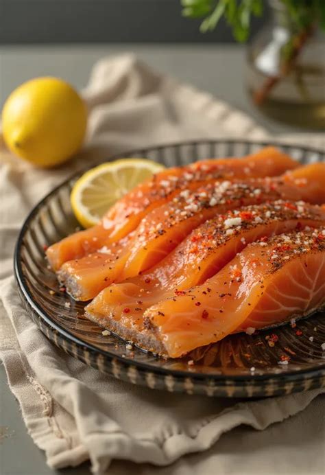 Gravlax tálalva kaporral és citrommal
