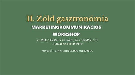 Zöld gasztronómia koncepció