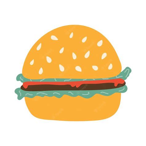 Rózsaszín hamburger illusztráció