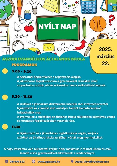 Nyílt nap az iskolában