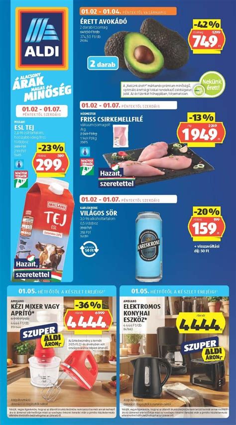 ALDI akciók és újdonságok