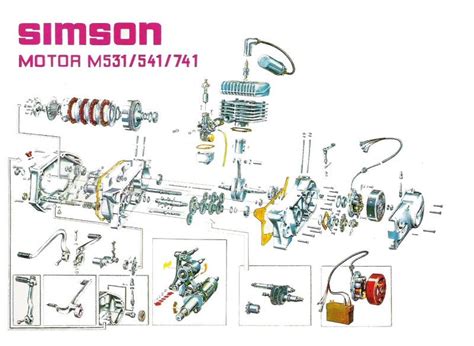 Simson S50 berúgó szerkezet robbantott ábra