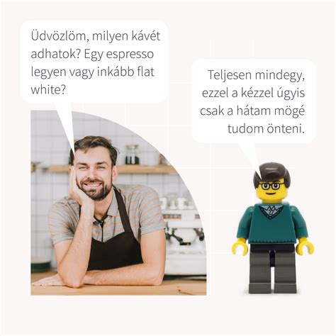 A kávézó asztala és a kínálat vizuális megjelenése