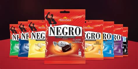 Negro cukorka különböző ízekben