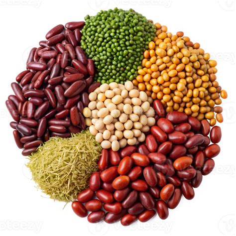 Variety of colorful legumes