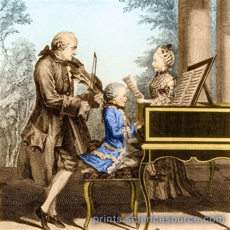Fiatal Mozart zongorázik