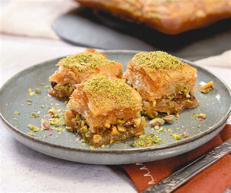 Baklava közelről, rétestésztából