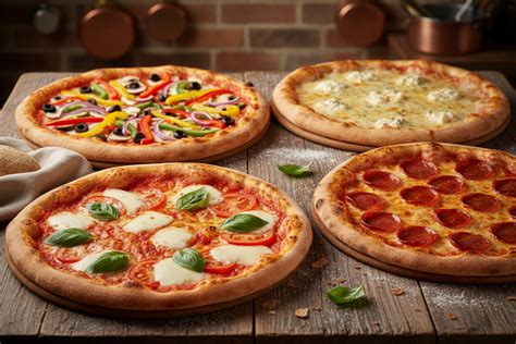 különféle pizzák összehasonlítása
