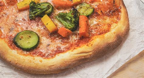 vegetáriánus pizza illusztráció