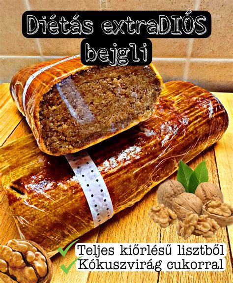 Diétás bejgli szeletek tányéron