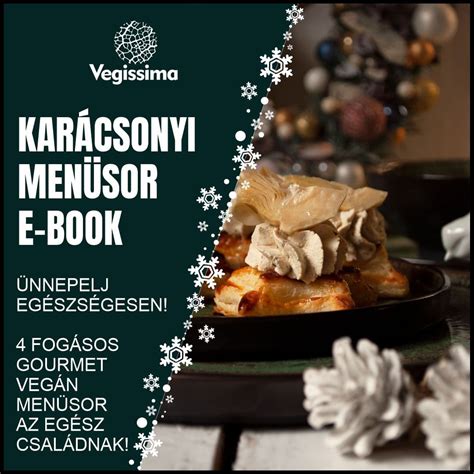 Vegán karácsonyi menüsor illusztrációja