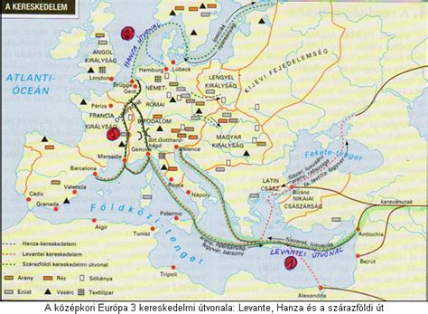 Ókori kereskedelmi útvonalak térképe