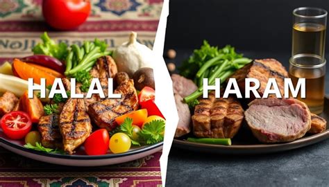 A halal élelmiszerek ikonjai