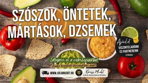 Különleges mártások és öntetek