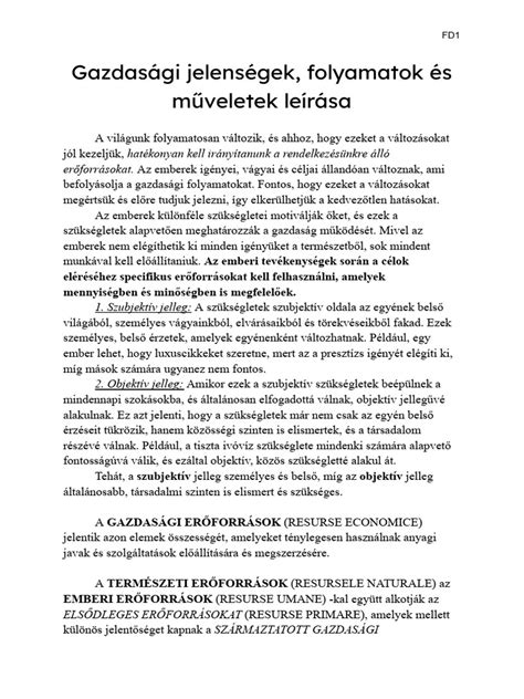 Gazdasági folyamatok ábrája