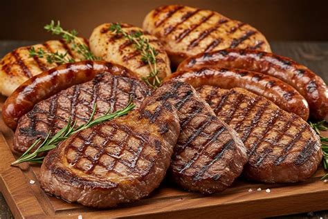Különböző grillezett húsok