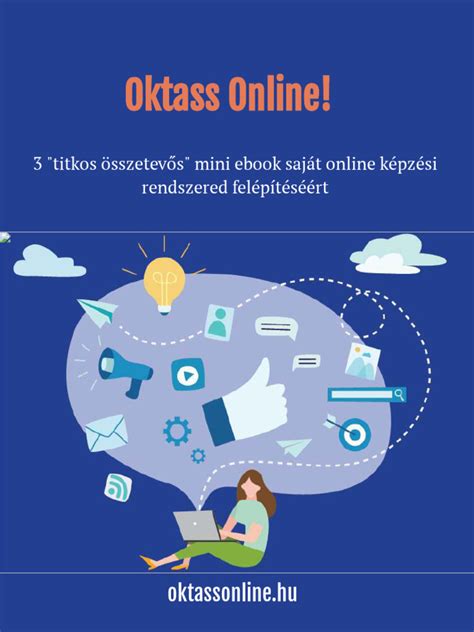 Online oktatás illusztrációja
