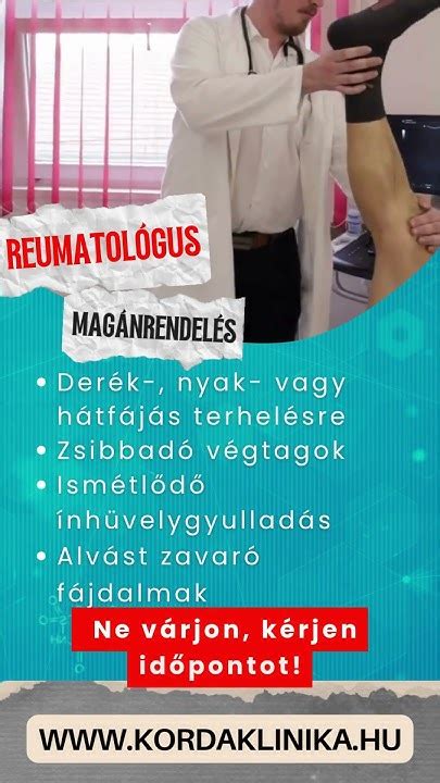Reumatológiai szakrendelés