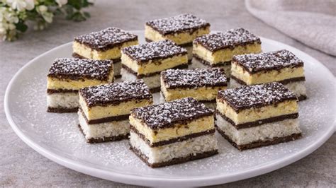 Krémes kókuszos tortaszelet