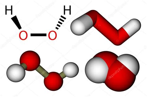 Hidrogén-peroxid molekula szerkezete