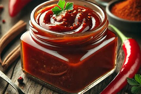 házi készítésű chili szósz üvegben