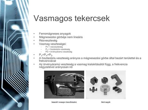 Légmagos és vasmagos tekercsek