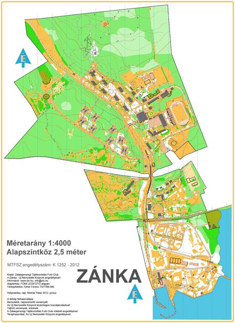 Zánkai Erzsébet-tábor térképe