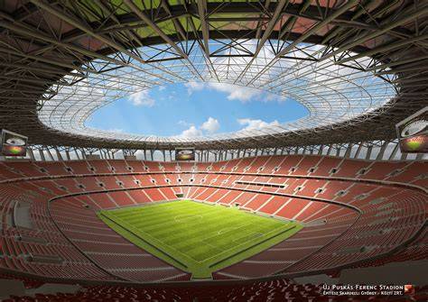 A Puskás Ferenc-stadion a mérkőzés idején