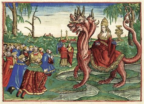 Babiloni Szajha ábrázolása a Jelenések könyvéből
