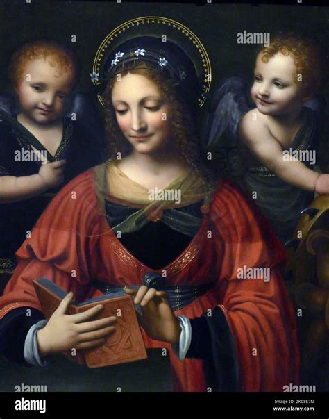 Bernardino Luini freskója a Szűzanyáról