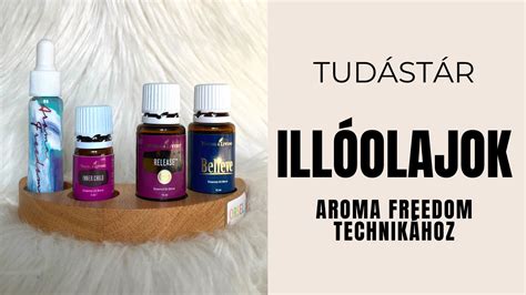 Illóolajok palackjai, kiemelve a citromolajat