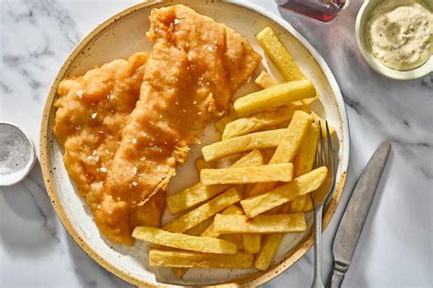 fish and chips mártással