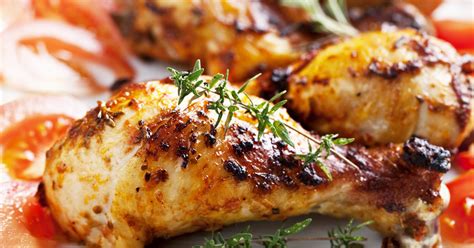 Grillezett csirkecomb házi BBQ-szósszal