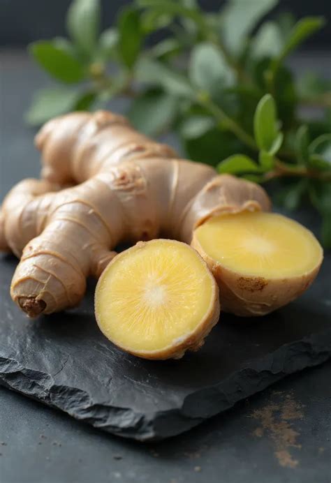 Gyömbér gyökér és szeletelt gyömbér