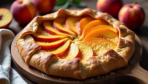 Teljes kiőrlésű barackos galette