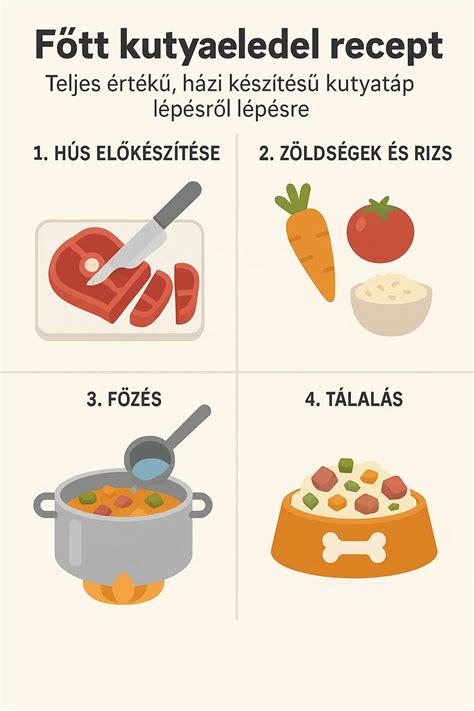 házi készítésű kímélő kutyaeledel tálalása