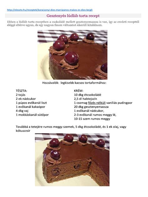 Lúdlábtorta étcsokoládé csomagolás