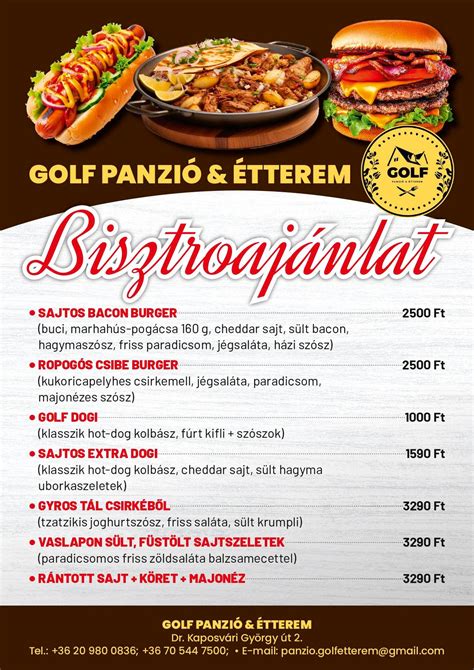Éttermek étlapjai