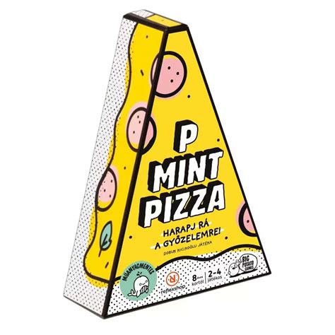 P mint Pizza társasjáték kártyái