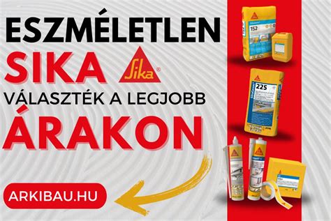 Sika vízszigetelő termékek alkalmazása