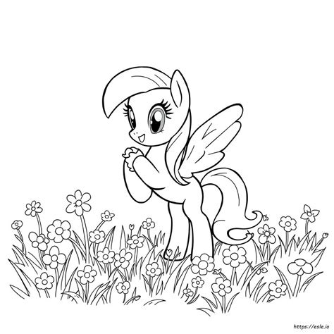 A My Little Pony: Barátság Varázslat logója és a főszereplők