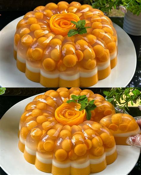 folpackkal lefedett hűlő puding