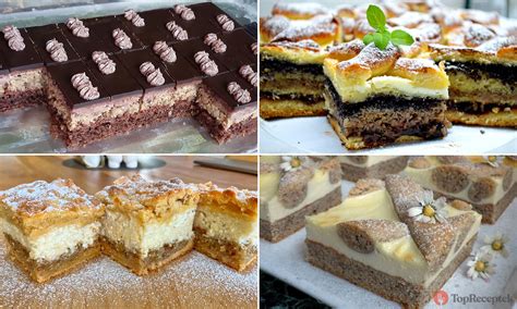 különböző diós sütemények