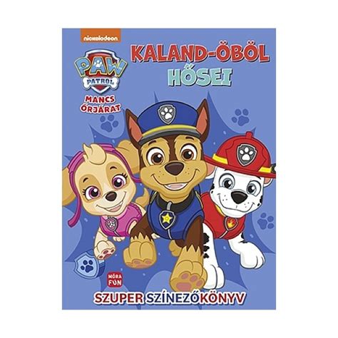 Mancs Őrjárat színező könyv