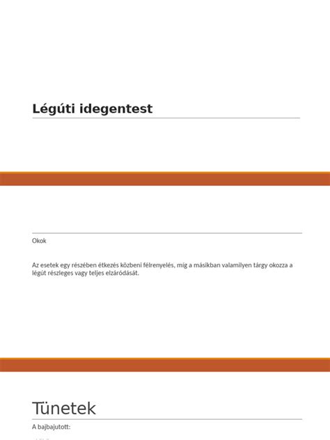 Idegentest a légútban diagram