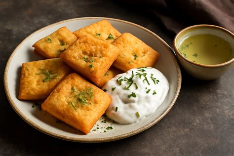 Tányérdíszítés friss zöldfűszerekkel